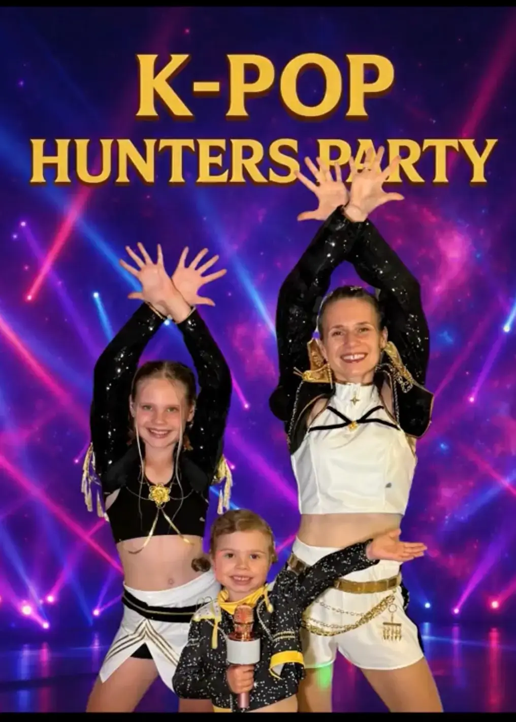 K-Pop Hunters dance performance at a school event